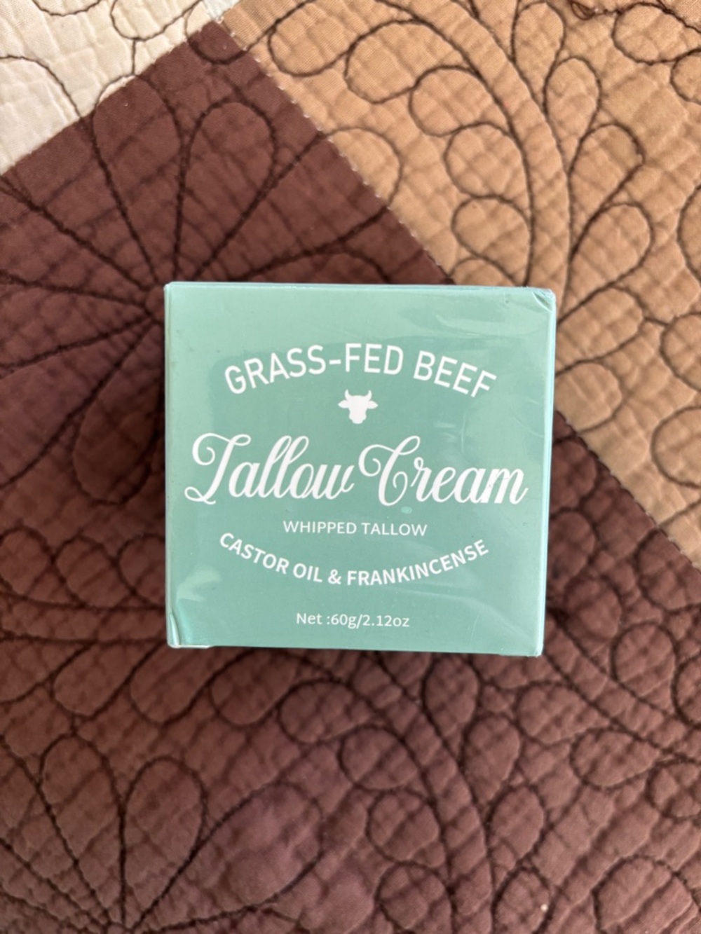 Nichalous Grass-Fed Beef Tallow Cream - Castor Oil & Frankincense - New Sealed